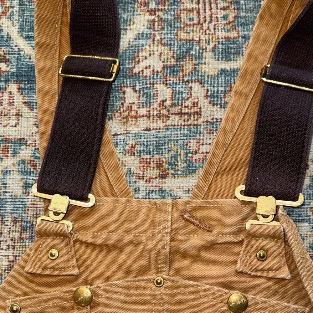 Carhartt Arctic quilt lined Bib Overalls size 42 x 28 VG condition - Picture 7 of 13